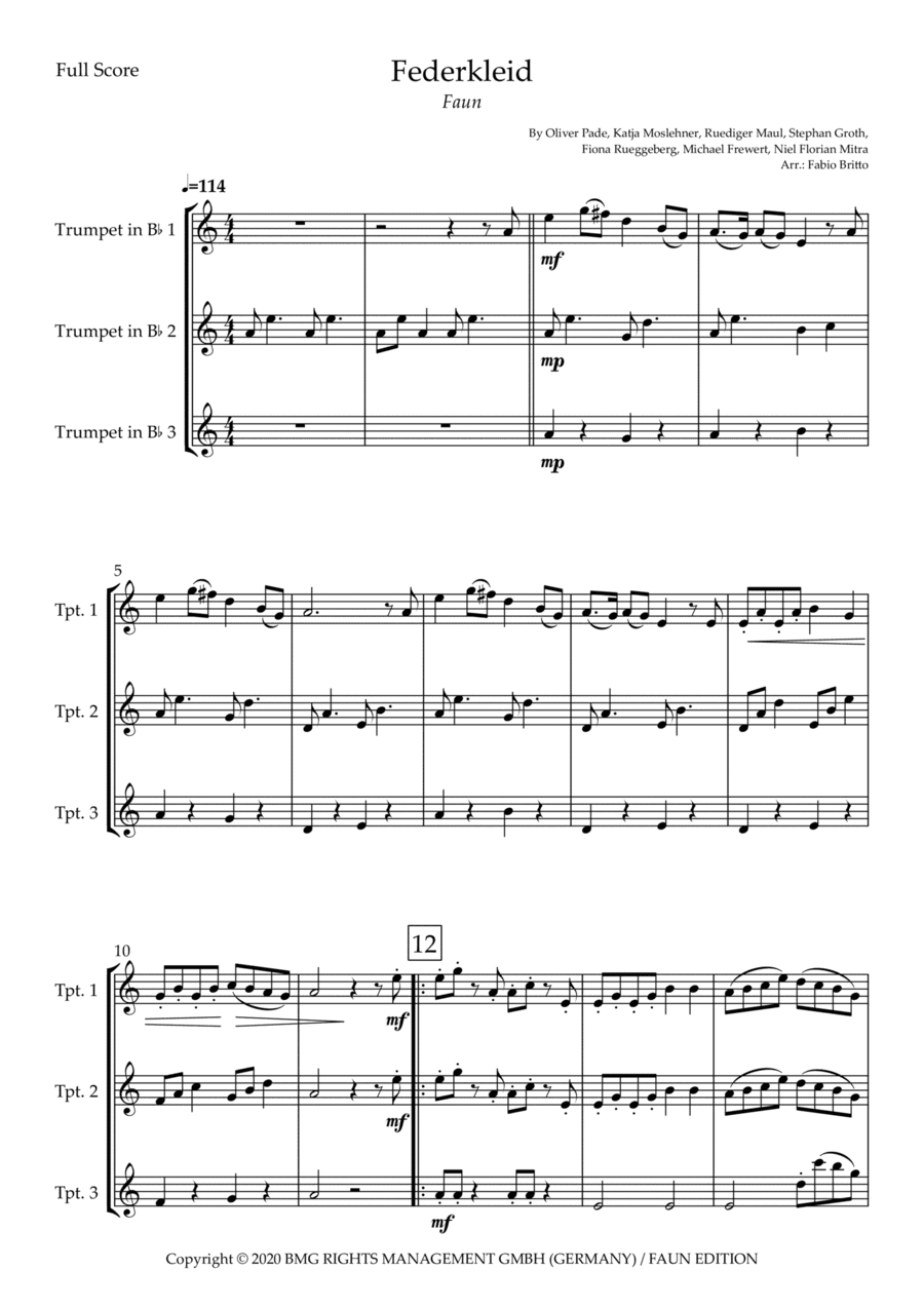 Federkleid (arr. Fabio Britto)