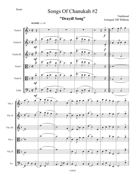 Songs Of Chanukah #2 (String Sextet) (arr. DB Music)