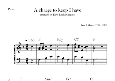A charge to keep I have (arr. Davi Rocha Campos)