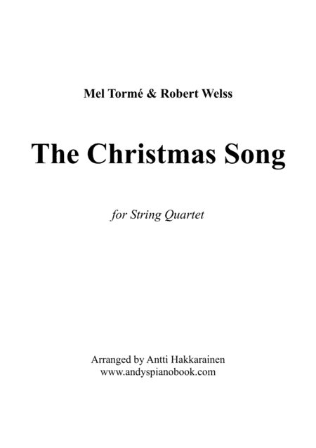 The Christmas Song (chestnuts Roasting On An Open Fire) (arr. Antti Hakkarainen)
