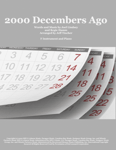 2000 Decembers Ago (arr. Jeff Tincher)