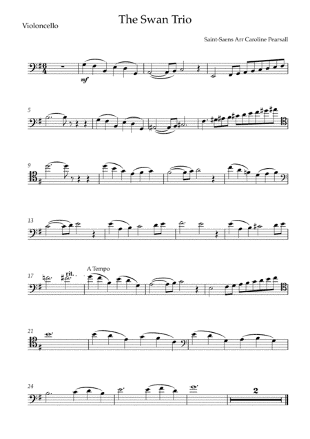 Saint-Saens - The Swan - String Trio (arr. Caroline Pearsall)