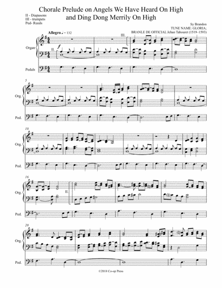 Chorale Prelude on Angels We Have Heard On High/Ding Dong Merrily On High (arr. Sy Brandon)