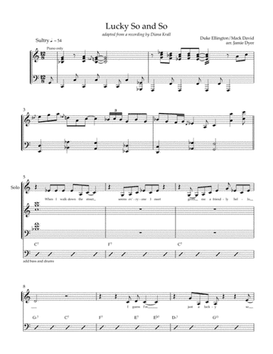 I'm Just A Lucky So And So (arr. Jamie Dyer)