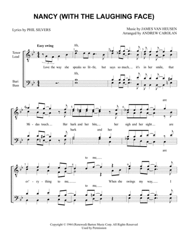 Nancy With The Laughing Face (arr. Andrew Carolan)