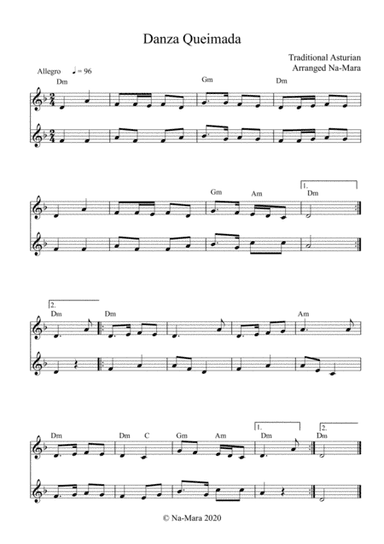 Danza Queimada - Arranged by Na-Mara (arr. Na-Mara)