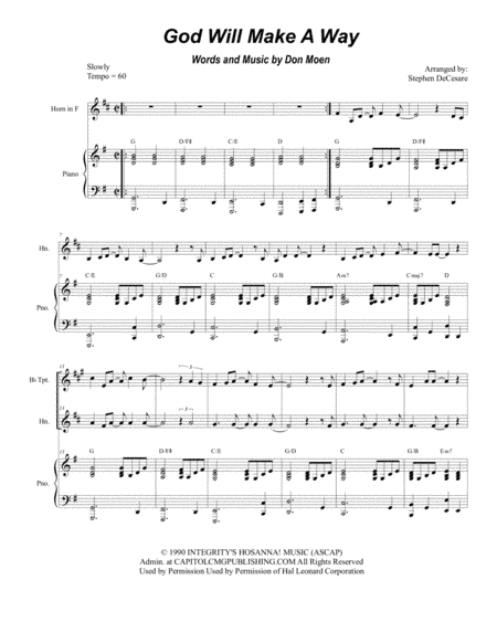 God Will Make A Way (arr. Stephen DeCesare)