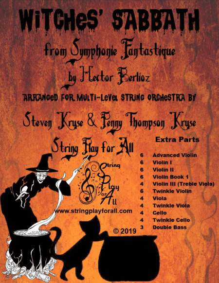 Witches' Sabbath from Symphonie Fantastique for Multi-Level String Orchestra, Extra Parts (arr. Steven Kruse & Penny Thompson Kruse)