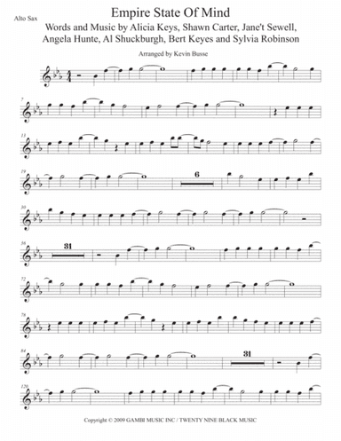 Empire State Of Mind (Part II) Broken Down (arr. Kevin Busse)