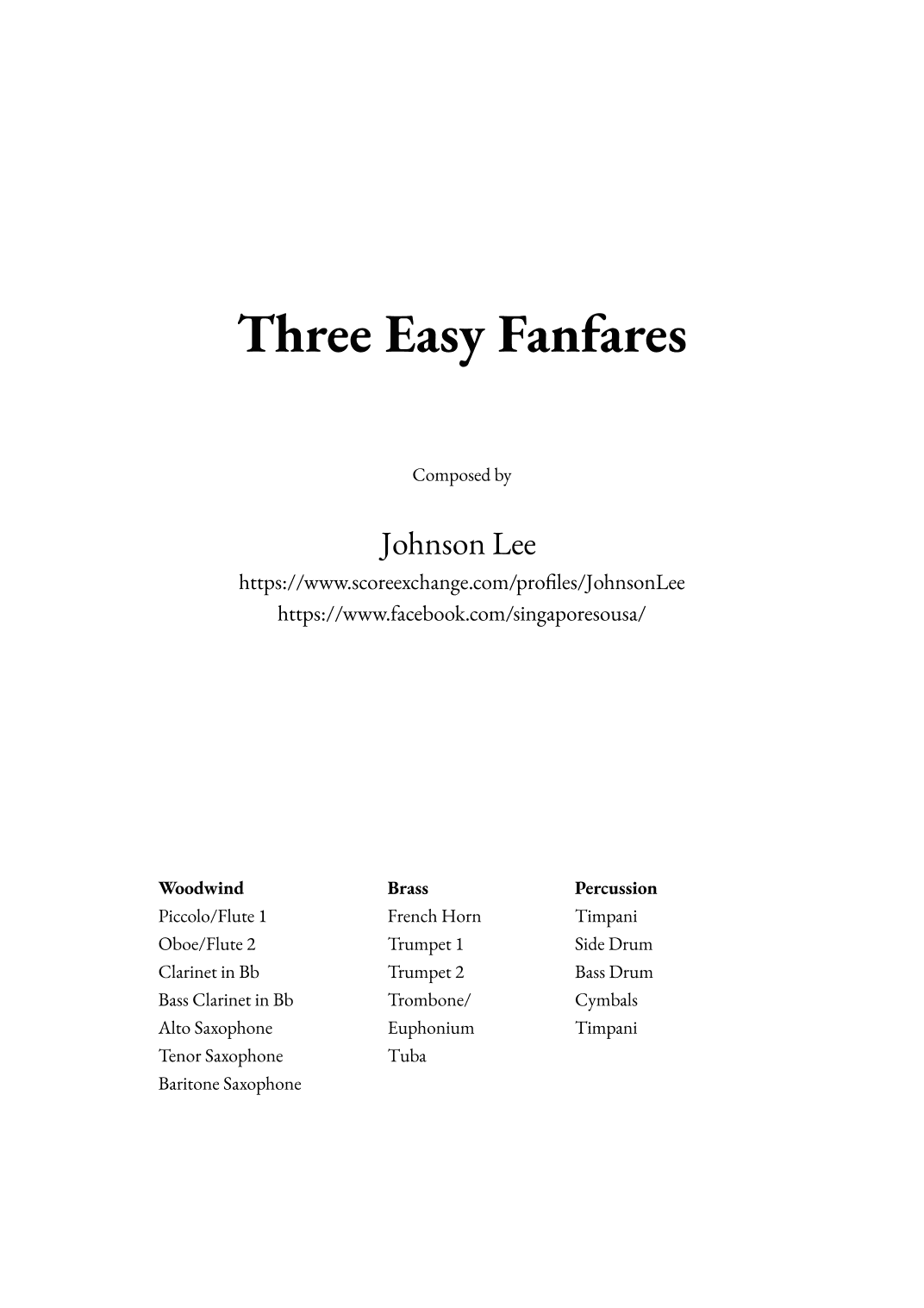Three Easy Fanfares