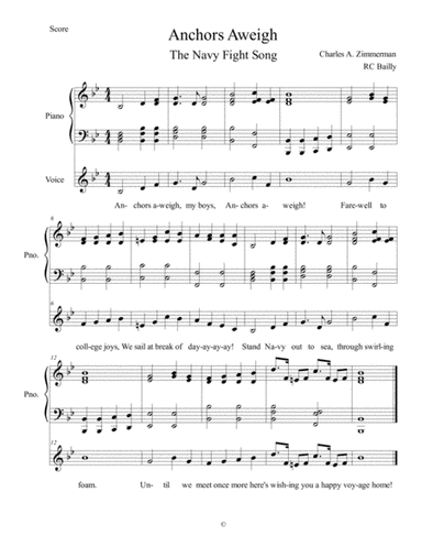 Anchors Aweigh (arr. RC Bailly)