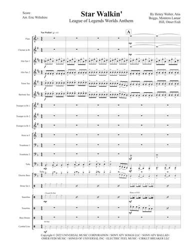 Star Walkin' (league Of Legends Worlds Anthem) (arr. Eric Wiltshire)