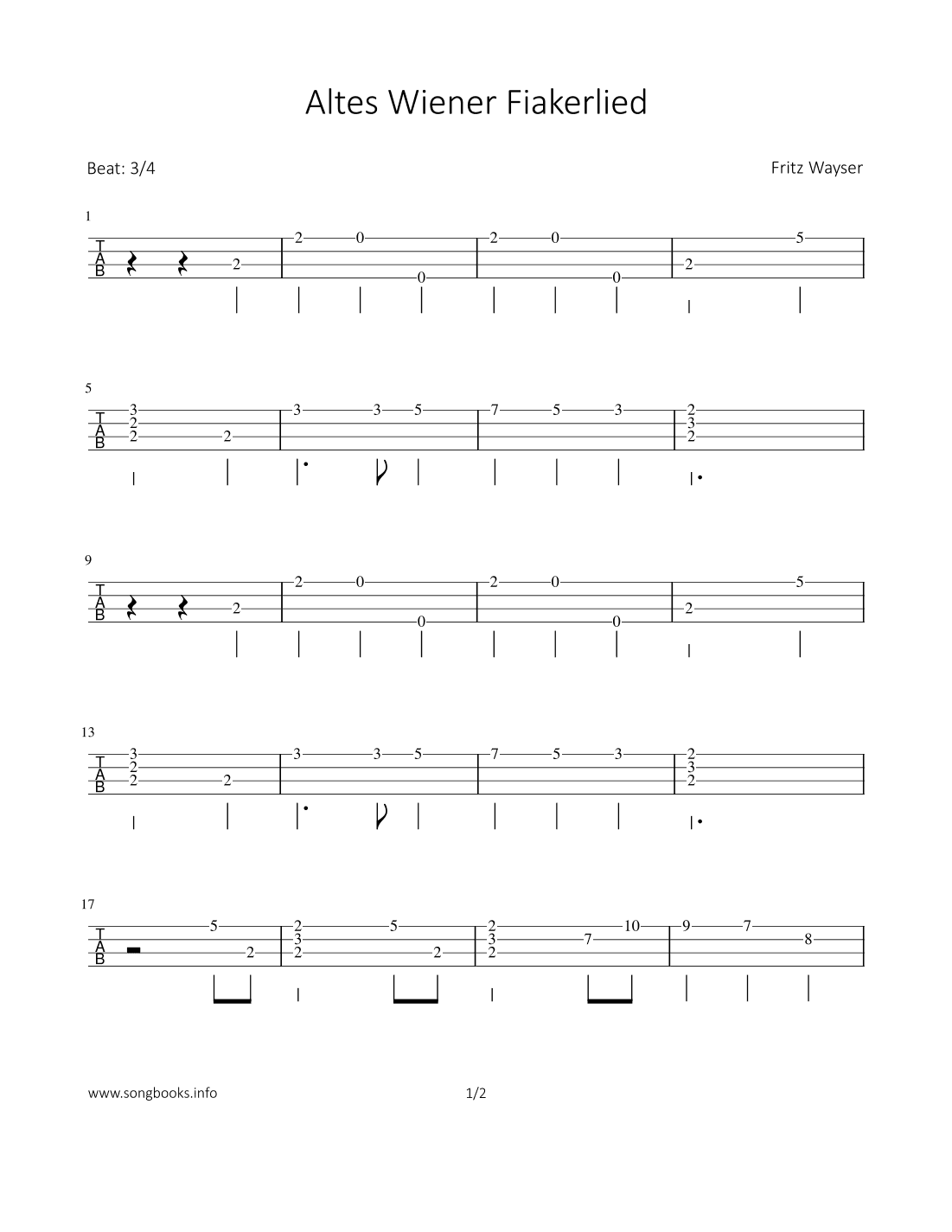 Altes Wiener Fiakerlied (arr. Bettina Schipp)