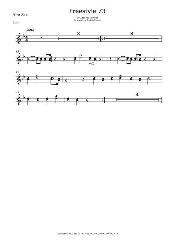 Freestyle 73 (arr. Josiel Oliveira)