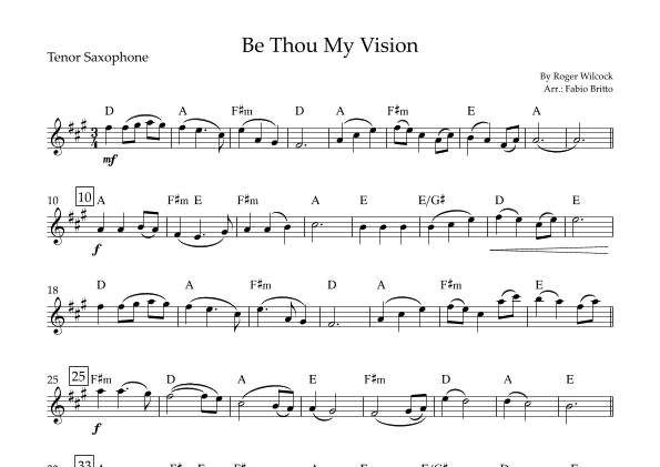 Be Thou My Vision (arr. Fabio Britto)