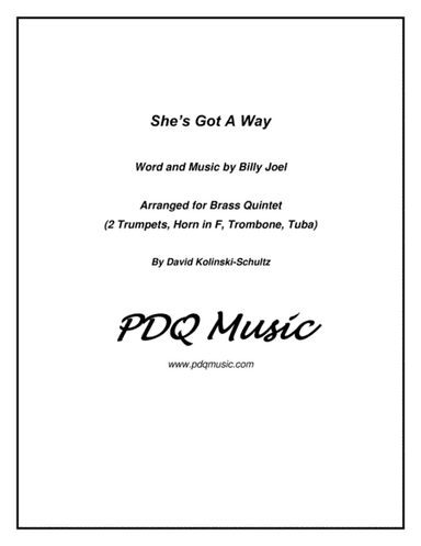 She's Got A Way (arr. David Kolinski-Schultz)