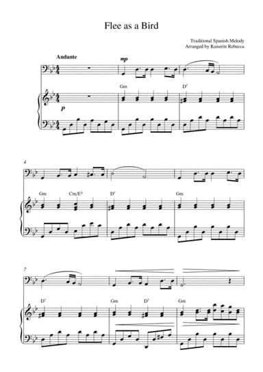 Flee as a bird (arr. Kaiserin Rebecca)