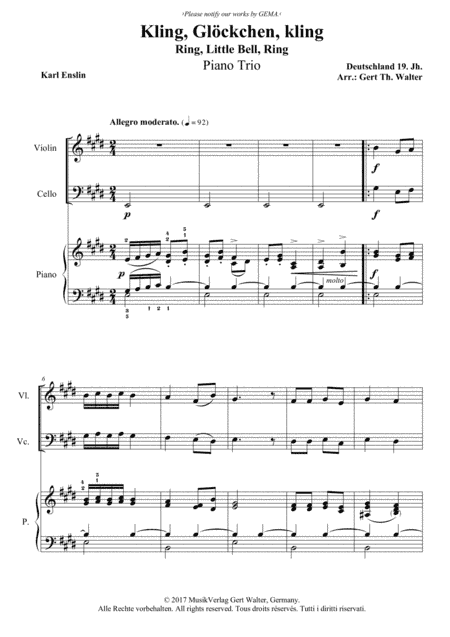 Ring, Little Bell, Ring (arr. Gert Th. Walter)