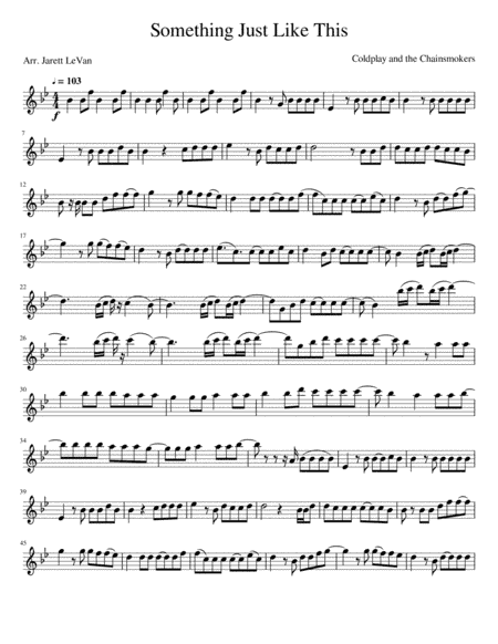 Something Just Like This (arr. Jarett LeVan)
