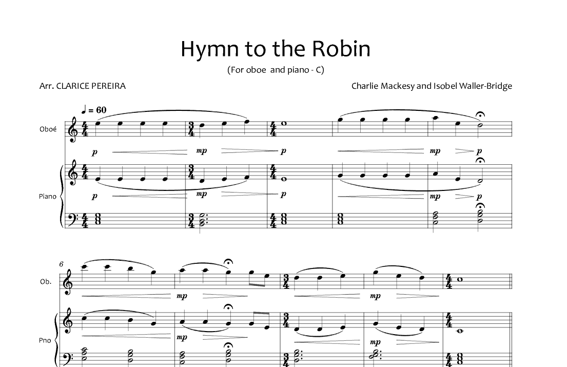 A Hymn For The Robin (arr. Clarice Pereira)
