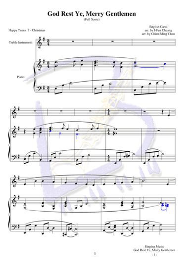 God Rest Ye, Merry Gentlemen (arr. Ifen Chuang, Chien-Ming Chen)