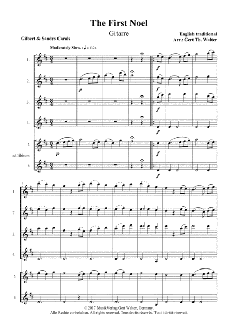 The First Noel (arr. Gert Th. Walter)