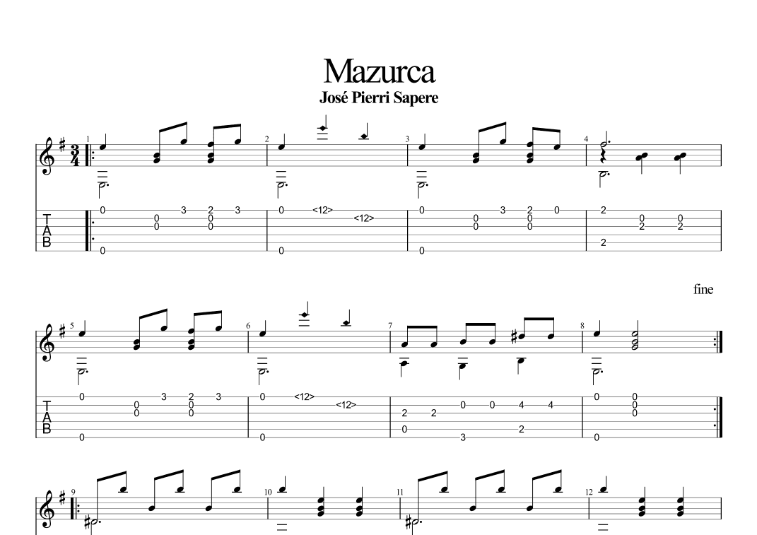 Mazurca (arr. Leonardo Ramos)