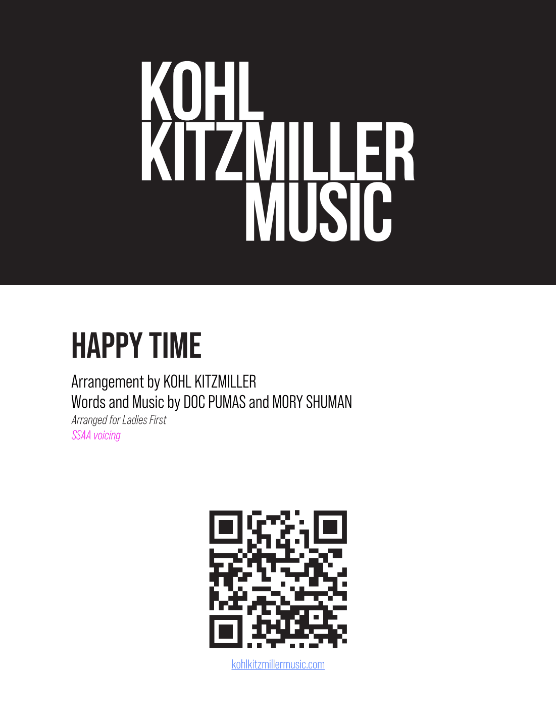Happy Time (arr. Kohl Kitzmiller)