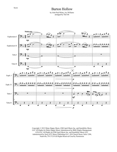Barton Hollow (arr. Tim Olt)