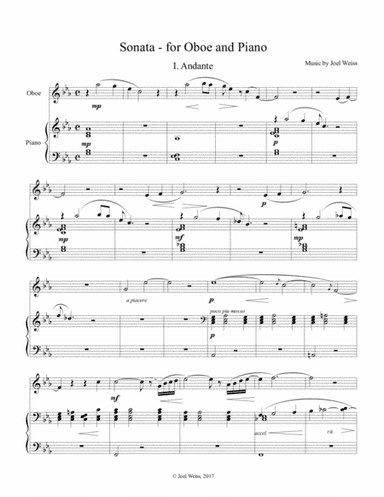 Sonata for Oboe and piano