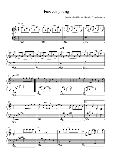 Forever Young (arr. Harvus Sylvain)