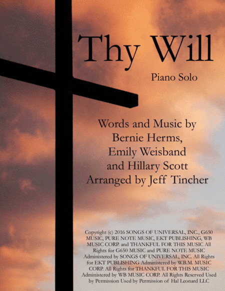 Thy Will (arr. Jeff Tincher)