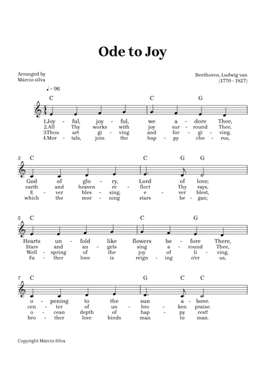 Ode to Joy (arr. Márcio Silva)
