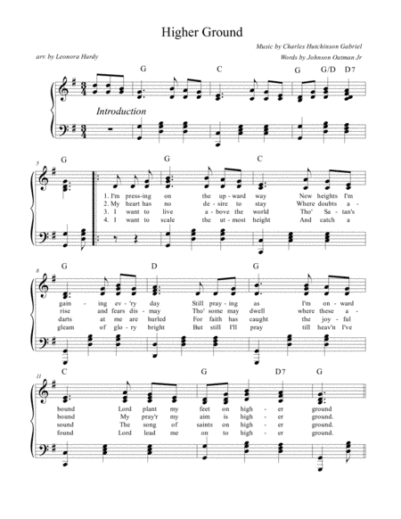 Higher Ground (arr. Leonora Hardy)