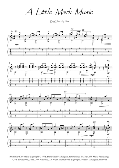 A Little Mark Musik (arr. PianoSheetNow)