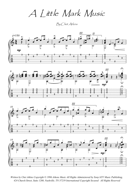 A Little Mark Musik (arr. PianoSheetNow)
