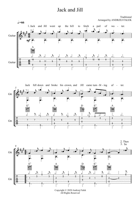 Jack and Jill (arr. Andrzej Falek)