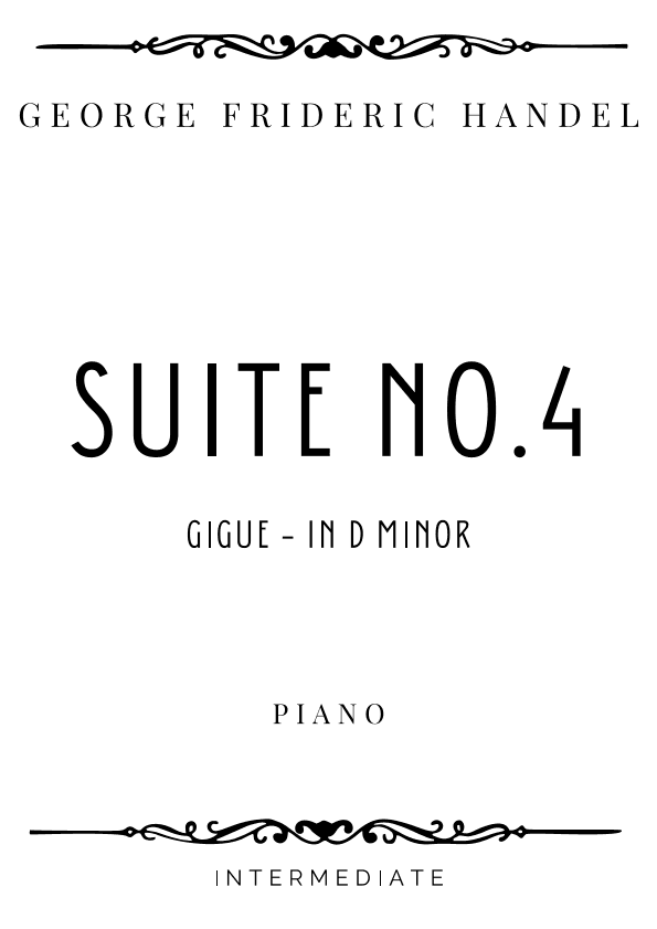 Handel - Gigue from Suite in D Minor HWV 437 - Intermediate (arr. Piacere Music Sheets)