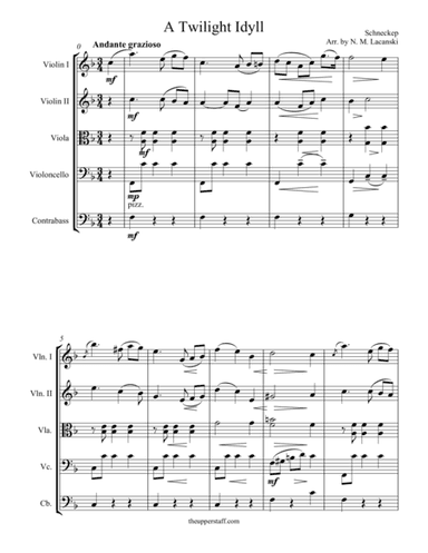 A Twilight Idyll (arr. Nick Lacanski)