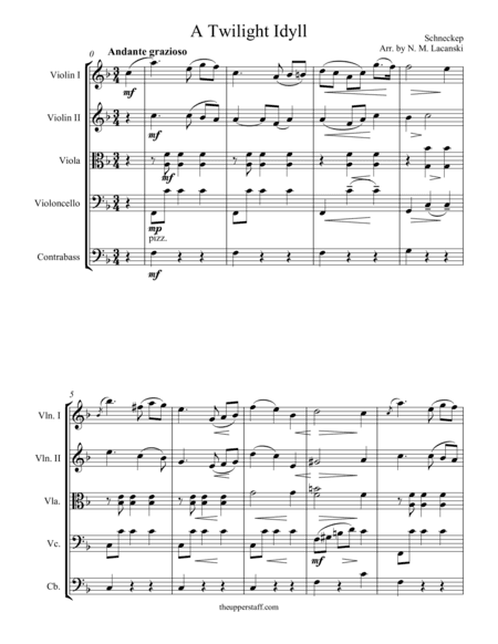 A Twilight Idyll (arr. Nick Lacanski)