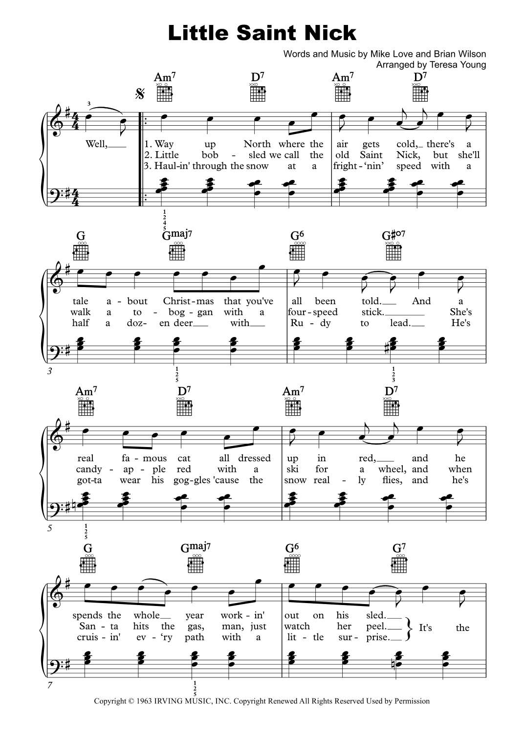 Little Saint Nick (arr. Teresa Young)