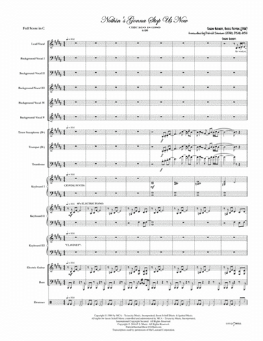 Nothin's Gonna Stop Us Now (arr. Patrick Sheehan)