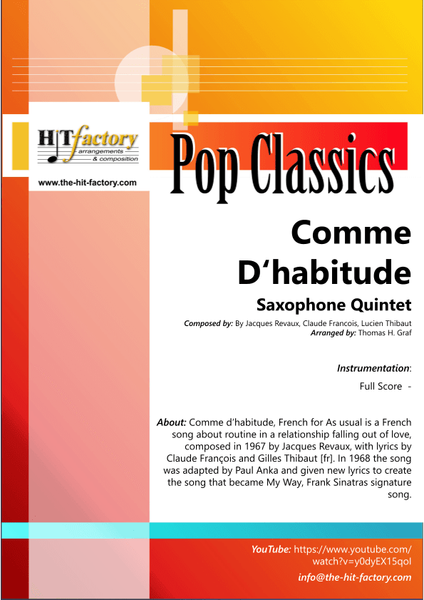 Comme D'habitude (arr. Thomas Graf)