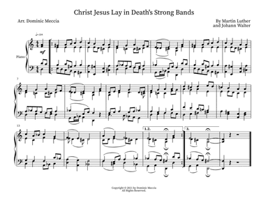 Christ Jesus Lay in Death's Strong Bands (arr. Dominic Meccia)