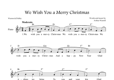 We Wish You a Merry Christmas (arr. Warren & Debby)
