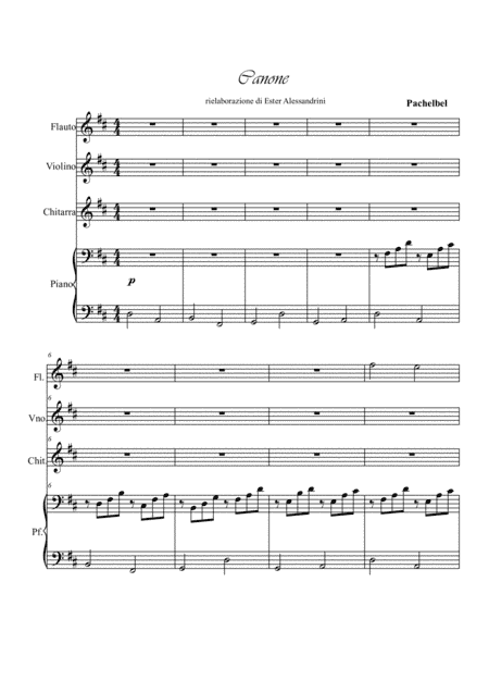 Canone in Re (arr. E.Alessandrini)