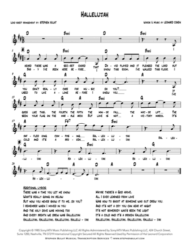 Hallelujah (arr. Stephen Bulat)