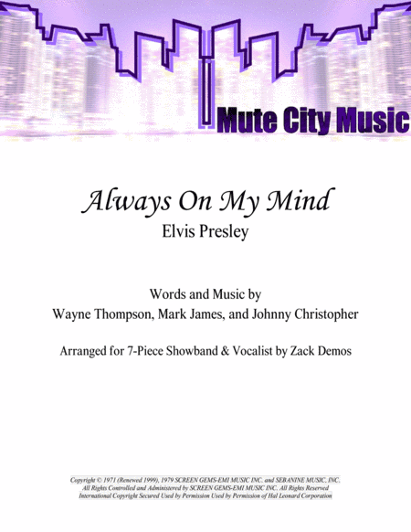Always On My Mind (arr. Zack Demos)