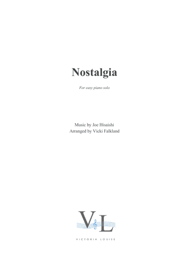 Nostalgia (arr. Vicki Falkland)