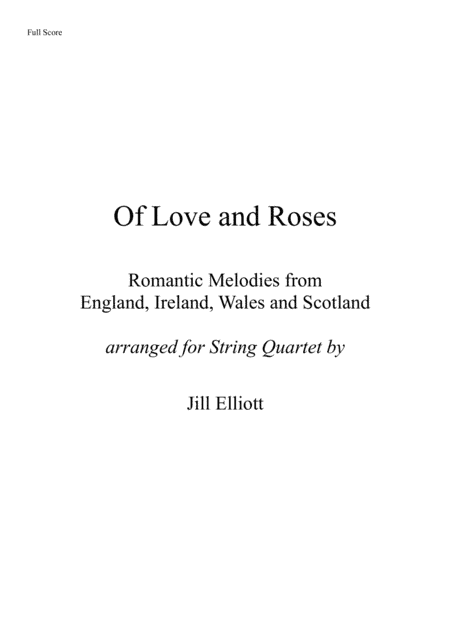 Of Love and Roses (arr. Daffiddle Music)